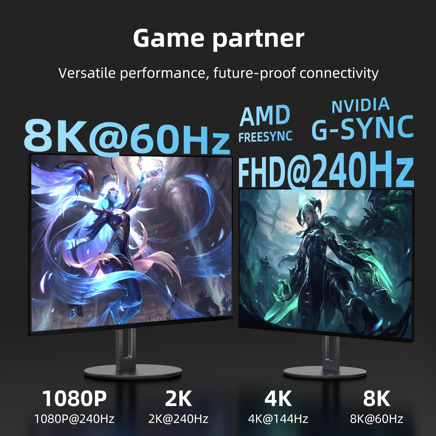 Cavo Displayport 8K da 9,1 m 1,4 - DisplayPort ad alta velocità [8K a 60Hz, 4K a 144Hz, 2K a 240Hz] Supporta 32,4 Gbps, ed è utilizzato per HDR, FreeSync G-Sync, monitor da gioco PC TV