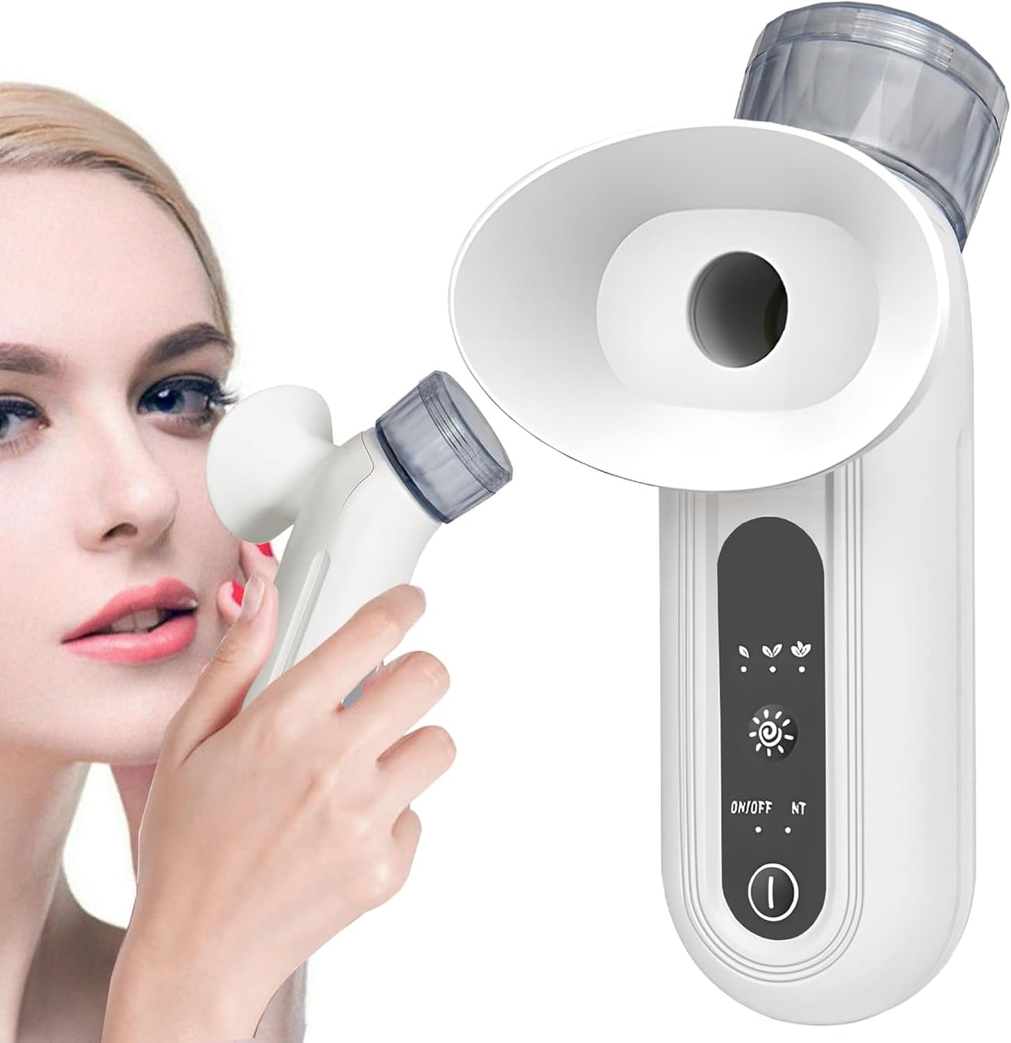 Eye Steamer for Dry Eye, Eye Mister, Portable Eye Steam Sprayer, Heated Mist steam Therapy for Dry Eyes Relief, Moisturizing Eye Treatment, Mini Soothing Steamer for Eye Care Snow