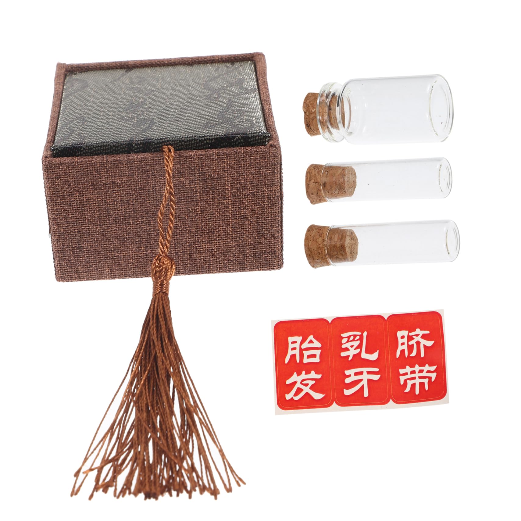 Happyyami Baby First Keepsake Recording Kit Tooth Holder Umbilical Cord Fetal Hair Box for Boys and Girls for Christmas Birthday New Year Style