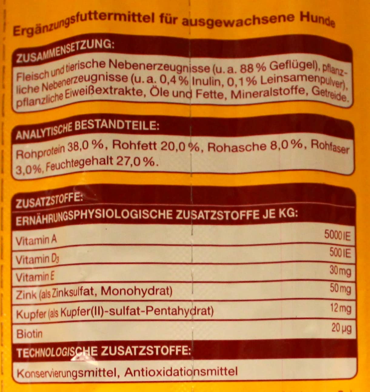 Gut & Günstig Lieblings Sticks Hundeleckerli mit Geflügel, 25er Pack (25 x 88g)