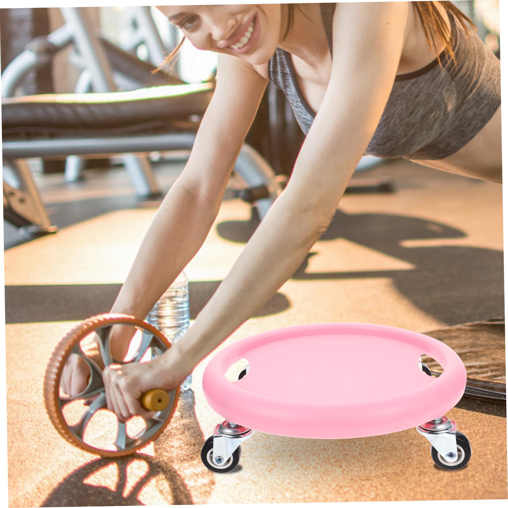 KOMBIUDA Discos Deslizantes para Ejercicios Placa De Entrenamiento Abdominal Equipo De Fitness Compacto y Silencioso