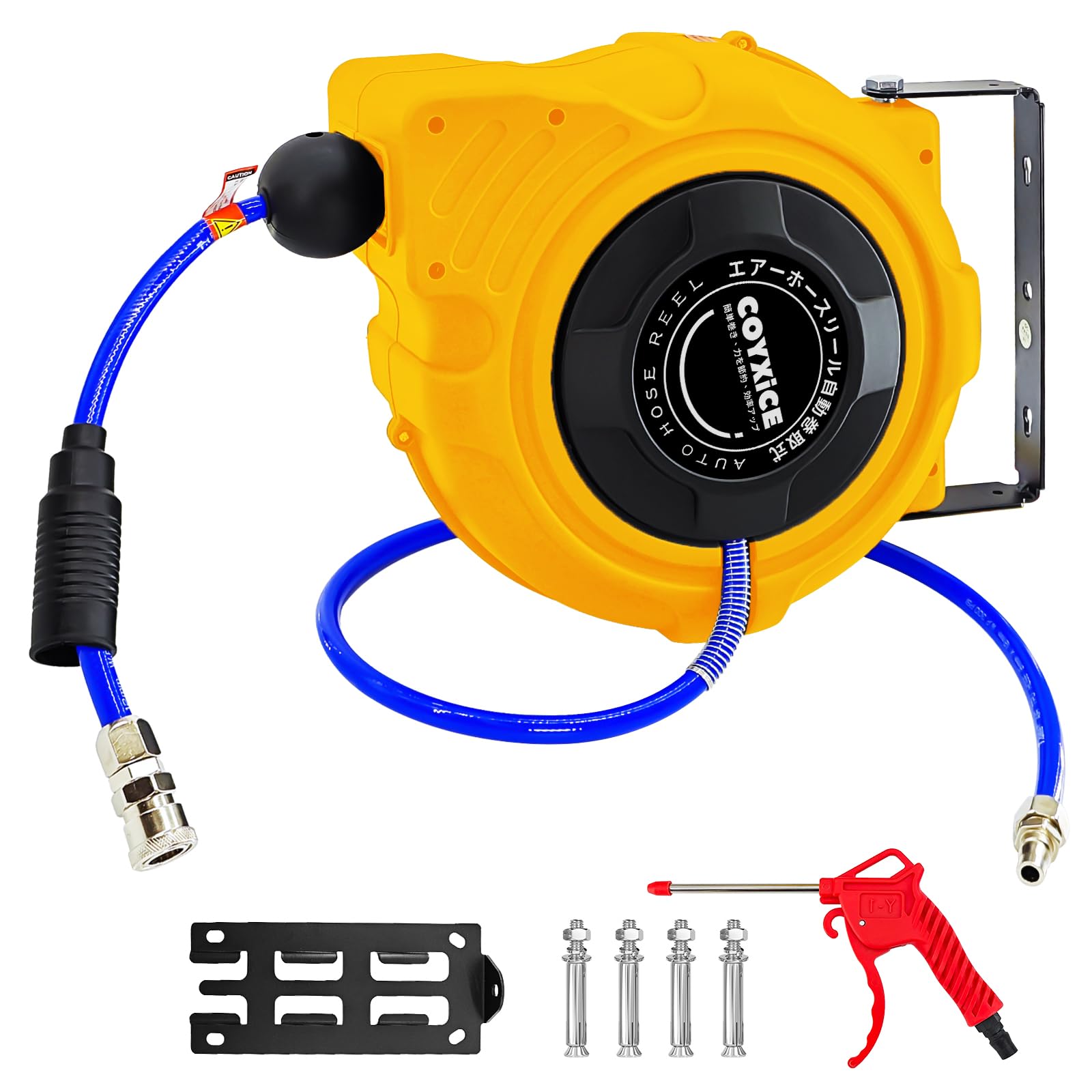 Amazon.co.jp: COYXiCE エアーホースリール 15m 自動巻取式 自動