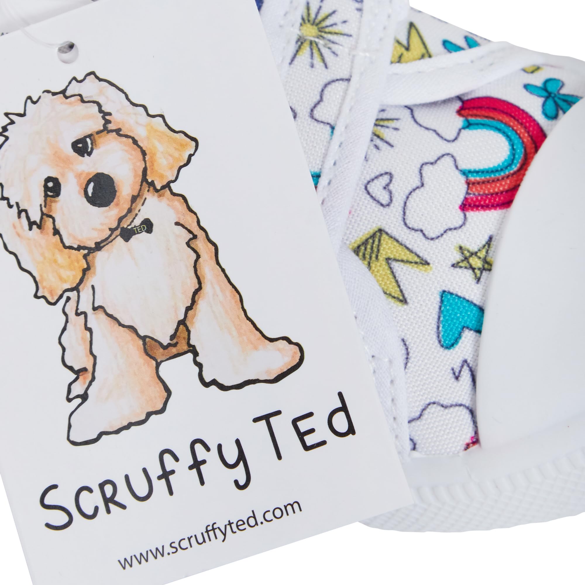 Scruffy Ted Enfants Toile Chaussures Garçons Baskets Filles Pompes Unisexe Facile Fixer Plimsolls Chaussures Décontractées