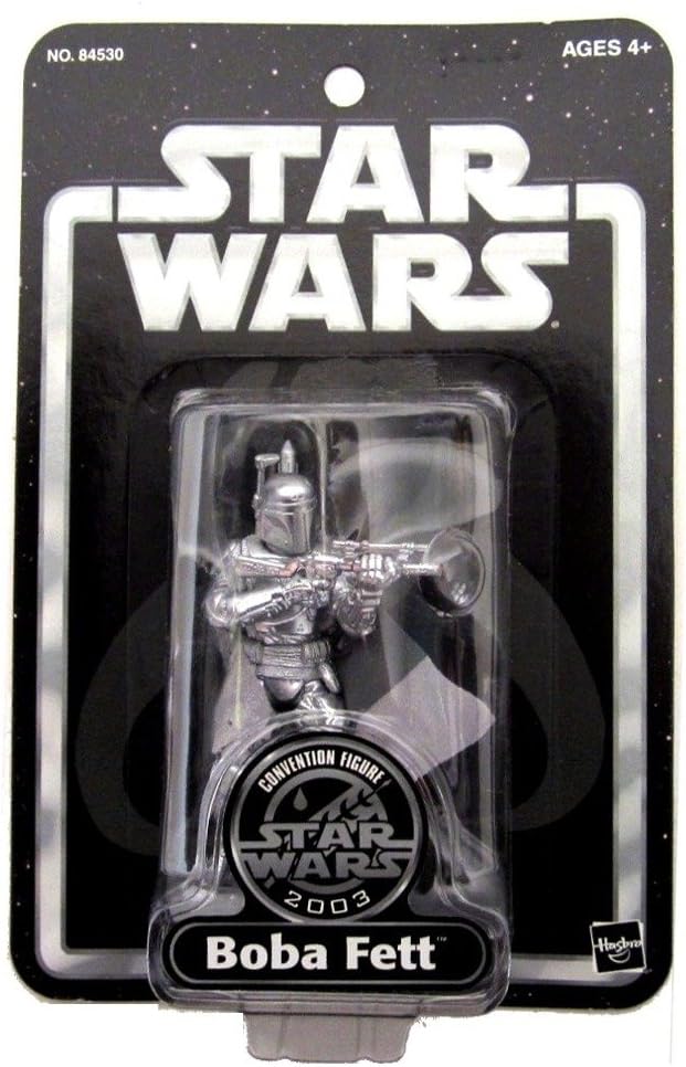 Star Wars Silver Boba Fett Figure 2003 Convention