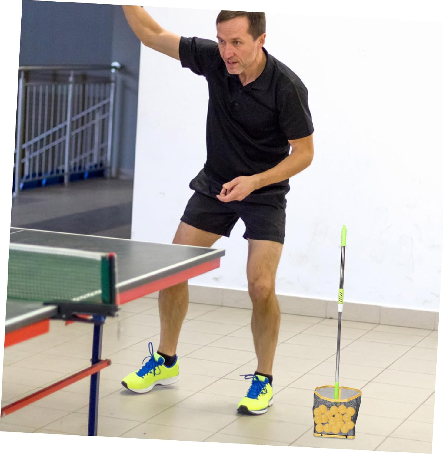 Table Tennis Ball Picker Extendable Long Handle Efficient Pong Ball Collector