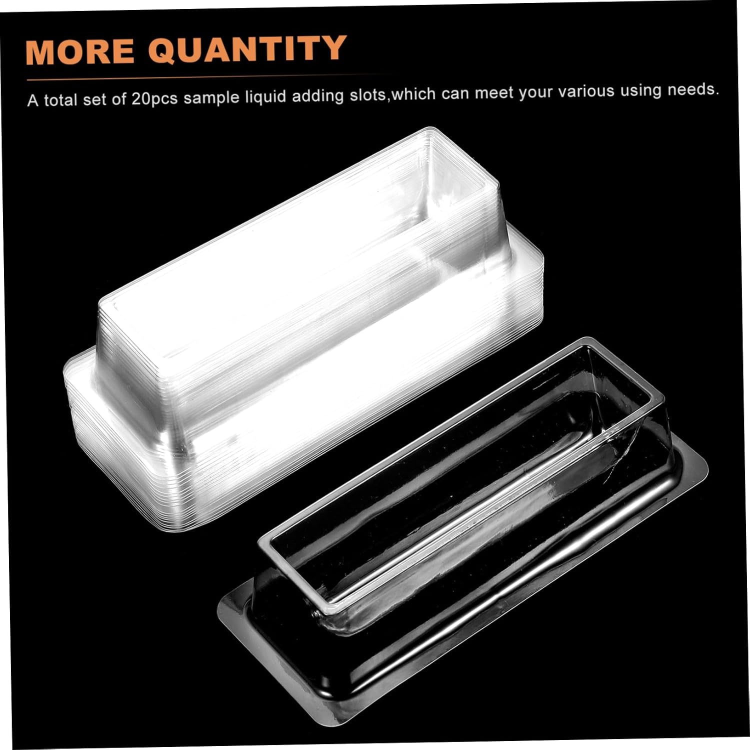 40pcs Liquid Transfering Slots Sample Adding Reagent Containers for Accurate Pipetting Lab Experiments Sterilized Plastic Design