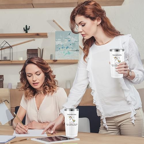 Miniatura 2 de 2 vasos de unicornio para profesores, regalos de graduación, regalo de agradecimiento para profesores, ideal para el día del maestro, cumpleaños,