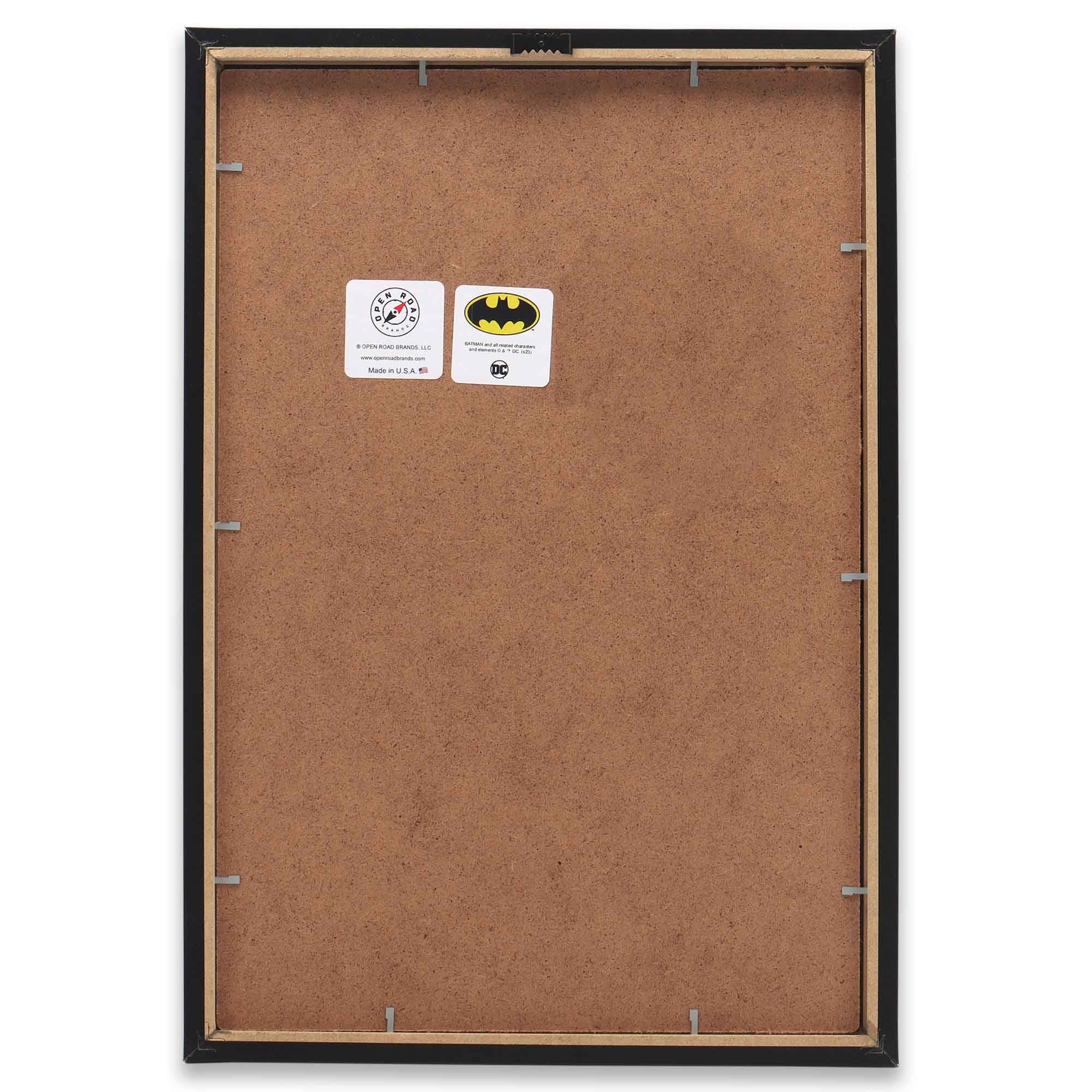 DC Comics Batman No. 5 Couverture de bande dessinée encadrée en bois – Art mural rétro Batman pour grotte d'homme ou salle de cinéma