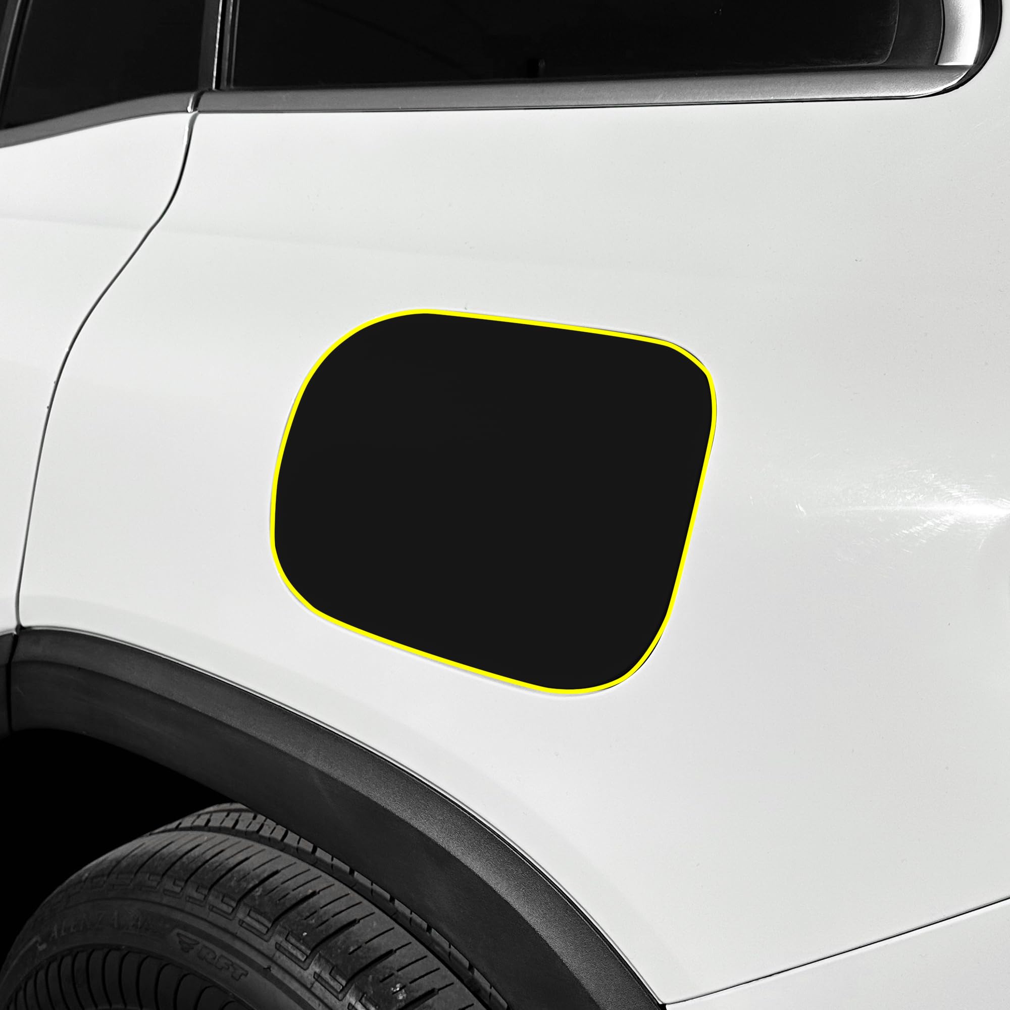 BOGAR TECH DESIGNS Precut for Mercedes-Benz GLB 2020+ Gas Cap Anti-Scratch Resistant Paint Protection PPF Film Fuel Door Cover, Piano Gloss Black