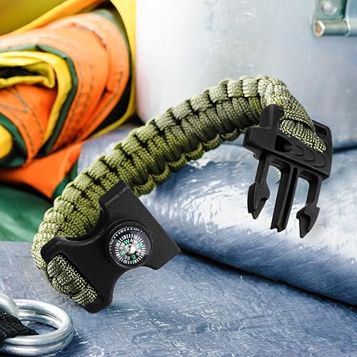 Miniatura 4 de Jexine 50 clips de hebilla de brújula de plástico paracord hebillas accesorios para camping, viajes, supervivencia de emergencia
