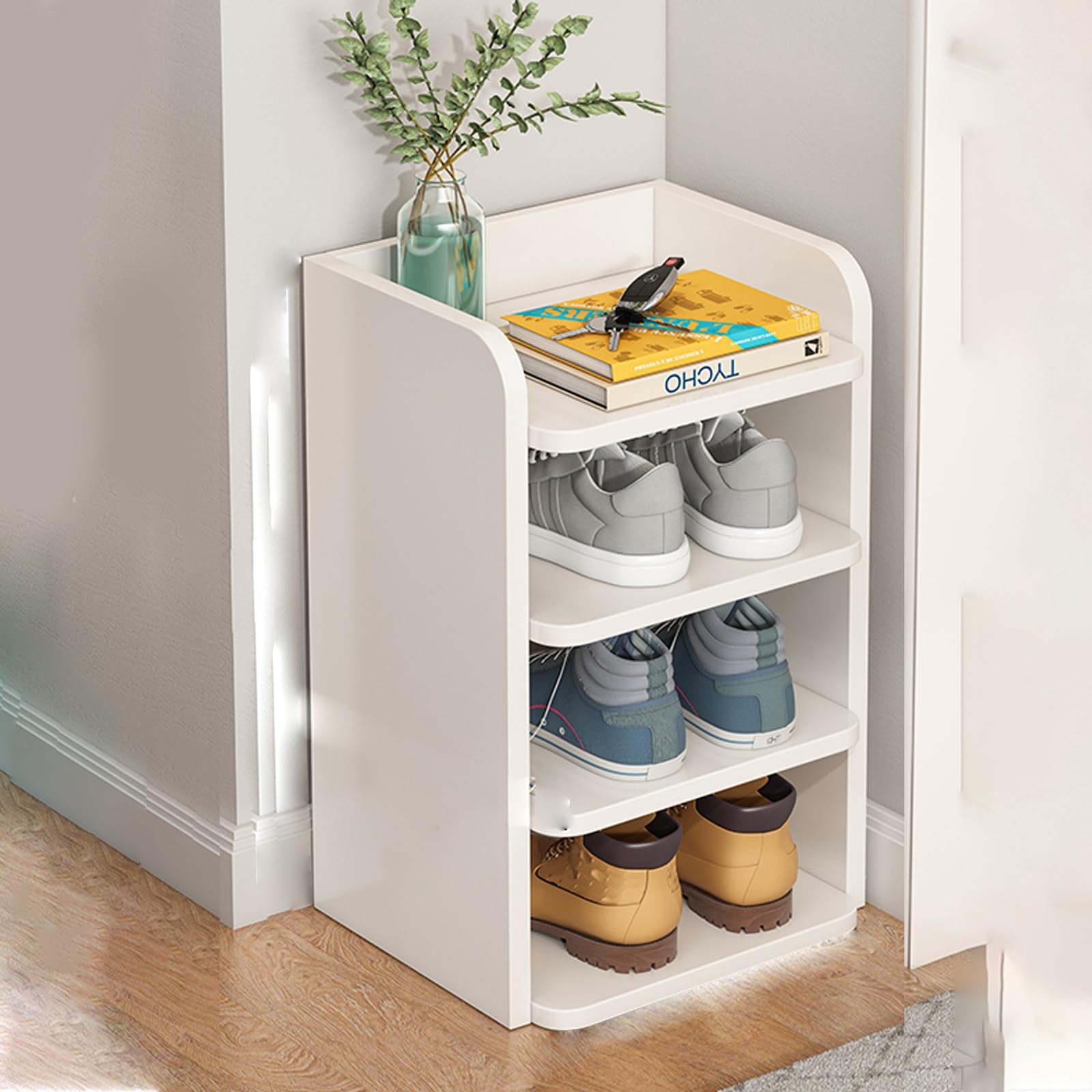 Amazon｜シューズボックス 下駄箱 玄関 収納下駄箱 靴箱 大容量 扉付き