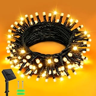 IKEA イルミネーションライト:おすすめ&飾り方ガイド 18 LED Illumination Light, Solar String Light, IP65 Waterproof, 60 Bulbs, 16.4 ft 6 m, Christmas Ornamental Light, Illumination, Outdoor, Indoor, 8 Lighting Modes, Automatic Night Light, LED