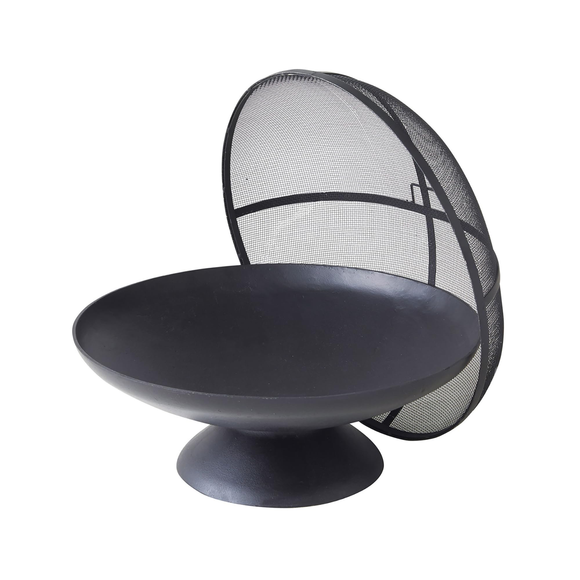 Cook'in Garden - Brasero de Jardin en Fonte avec Cloche Junto, Pied Stable, Résistant aux Hautes Températures, Foyer Extérieur Terrasse, Robuste & Durable, Noir