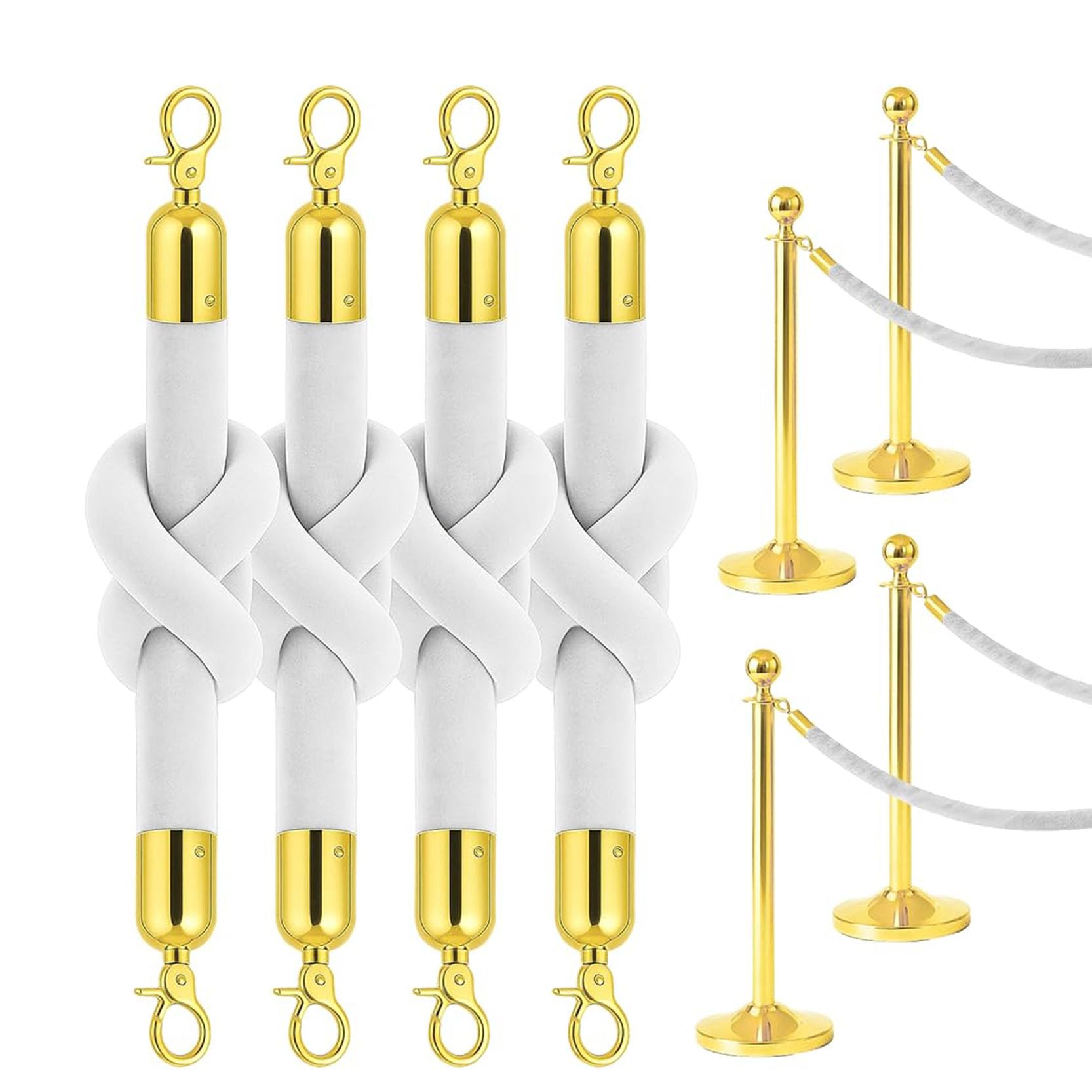 Corde de suspension velours résolvant le désordre des files d'attente de fêtes