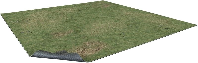 Terrain Grassy Fields v.1 Game Mat 2x2 - Neoprene Playmat for Warhammer, D&D, Frostgrave and More!