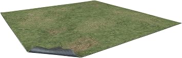 Battle Systems Terrain Grassy Fields v.1 Game Mat 2x2 - Neoprene Playmat for Warhammer, D&D, Frostgrave and More!