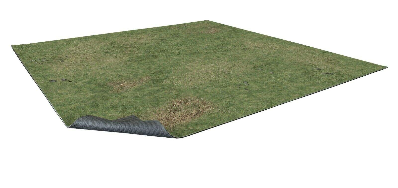 Battle Systems Terrain Grassy Fields v.1 Game Mat 2x2 - Neoprene Playmat for Warhammer, D&D, Frostgrave and More!