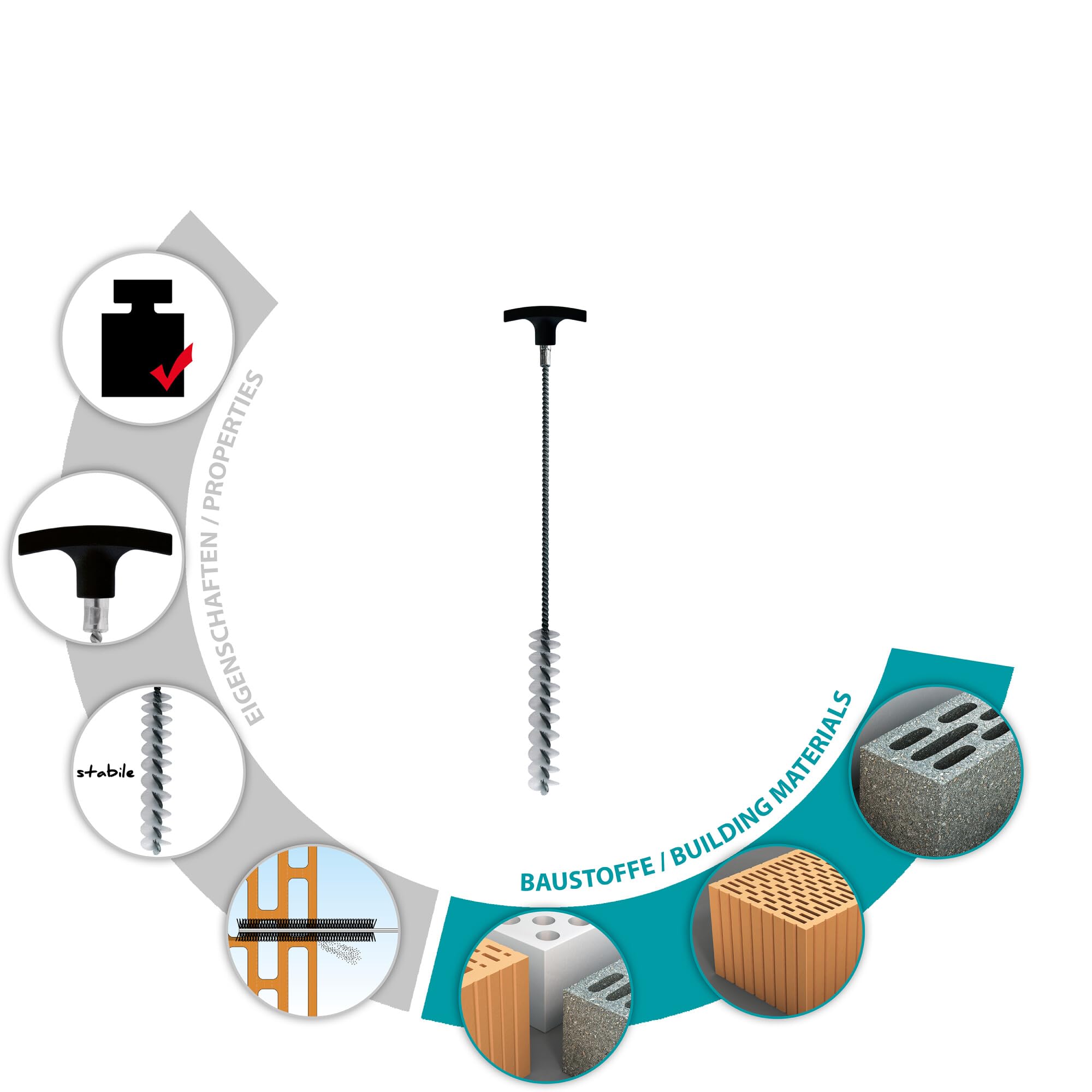 TOX écouvillon Brush Light M8/M10, 1 pièce, 08460085