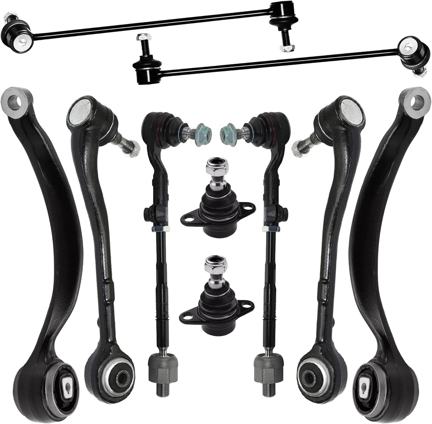 Front Upper and Lower Control Arm Compatible with BMW 2012-2017 2 3 4 Series 228i 230i 320i 328d 328i 330e 330i 335i 340i 428i Gran Coupe 430i 435i Control Arm Kit (Only for 2WD)