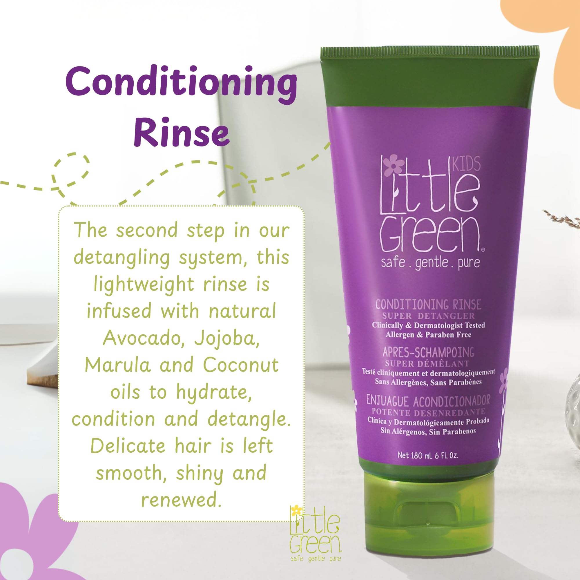 Little Green Kids Rinse après-shampoing 180 ml