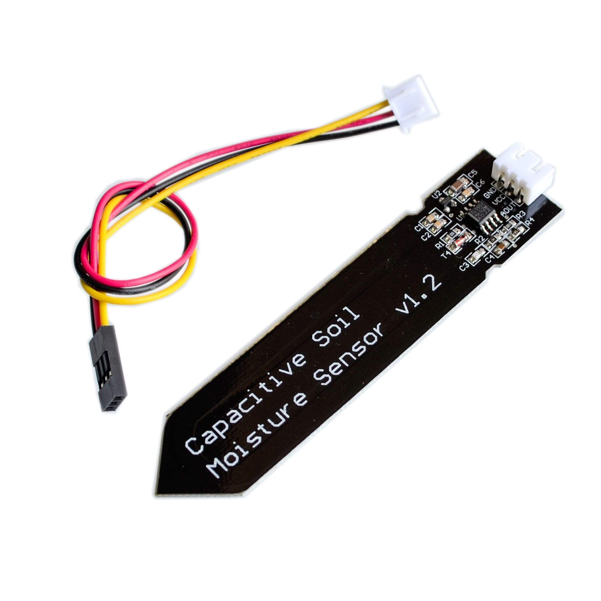 Reland Sun Capacitive Analog Soil Moisture Sensor, 3.3~5.5V Corrosion Resistant with Gravity 3-Pin interface for Arduino Raspberry