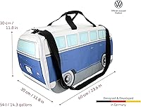 Vista 29 de BRISA VW Collection - Volkswagen Samba Bus T1 Camper Van Sport, gimnasio, bolsa de viaje, bolsa de lona con compartimento para zapatos y artículos