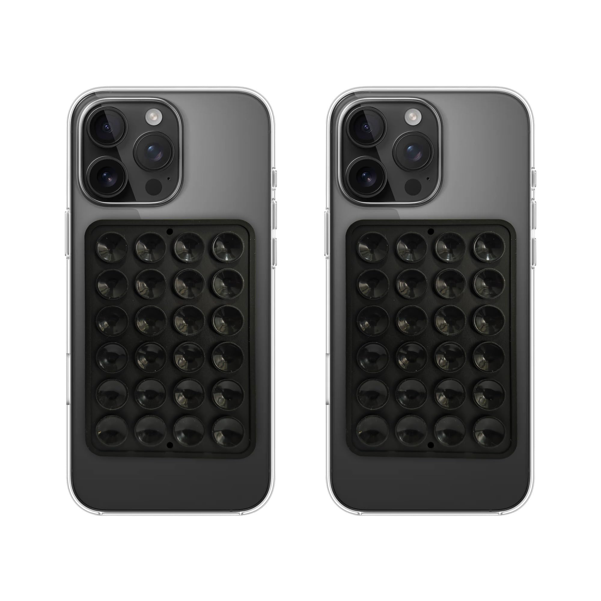 A rtistque Double Sided for Phone | Silicone Suction Adhesive for Phone Cover | Stick Ease Multi-Purpose Hands-Free Suction Phone Accessory | Strong Grip Holder for Mirror & Shower Black - -Pack of 2-picture-38