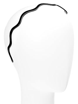 France Luxe Wavy Ultracomfort Headband, As Seen in Gina Magazine, Black | Classic