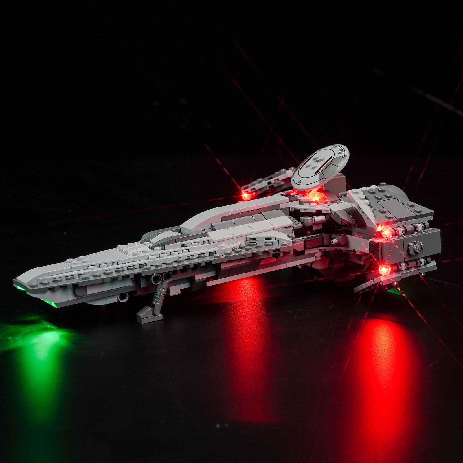 Light Kit for Lego Darth Maul's Sith Infiltrator, Lighting Set for Lego 75383 Darth Maul's Sith Infiltrator Set