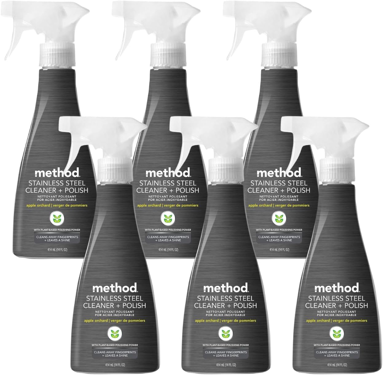 Method Stainless Steel Cleaner, Apple Orchard, 14 OZ (Pack