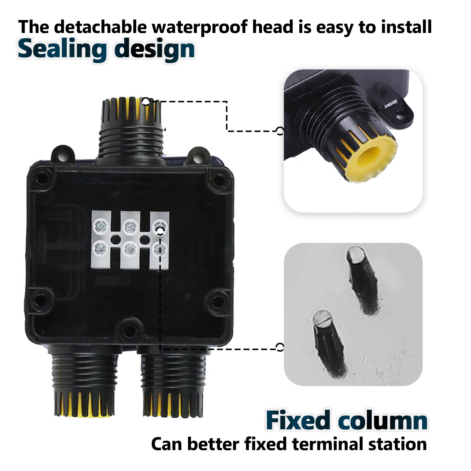 Scatola Di Derivazione IP68 Impermeabile Manicotto Per Cavi Connettore Per Cavi Scatola Di Giunzione Scatola Di Distribuzione - Foto 10