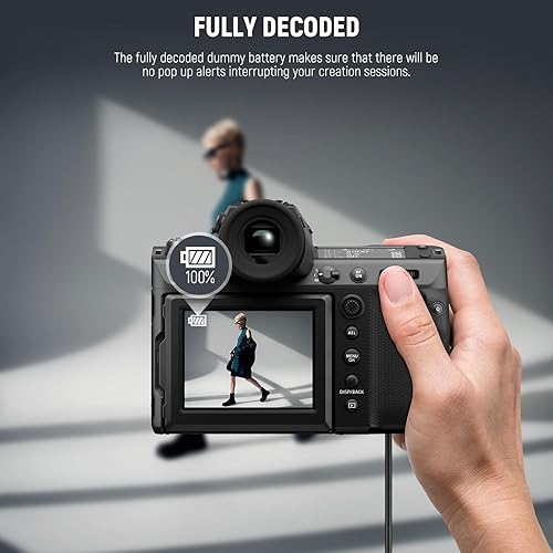 Miniatura 47 de NEEWER D Tap to NP-F550 Batería ficticia con cable para batería de montaje en V, fuente de alimentación estable para RGB660 RGB1200 RGB168 BH20B Luz