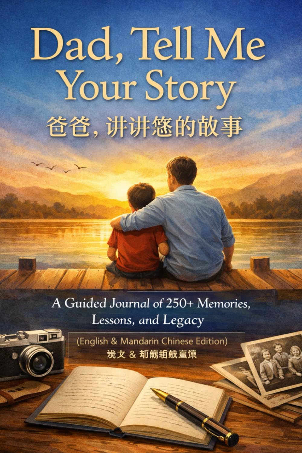 Dad, Tell Me Your Story: A Guided Journal of 250+ Memories, Lessons, and Legacy (Bilingual English–Mandarin Chinese Edition)