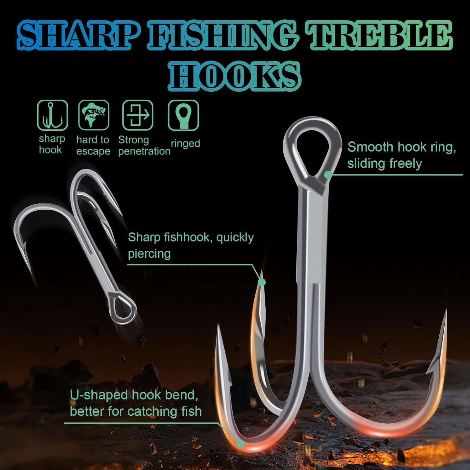 8 Pcs Ice Fishing Tip up Leader Rig Set with Size 1-8 Sharp Hooks, 7.9 Inches Weighted Stainless Steel Sucker Walleye Pike Musky Predator Rig for Ice Angling
