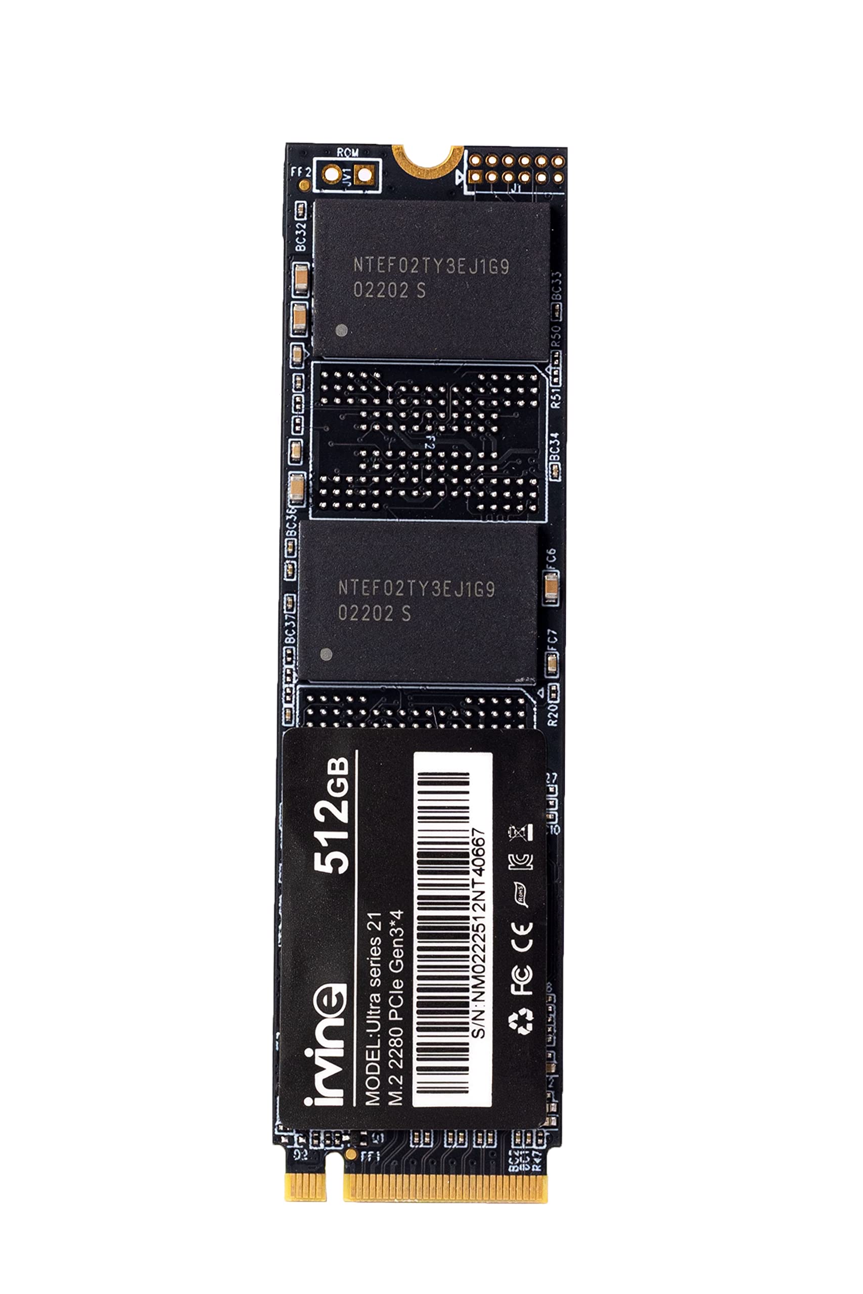 Irvine NVMe M.2 SSD 512GB | Solid State Drive | PCIe Gen3*4 | Speed Upto 1710 MB/s of Read & 1470 MB/s of Write | Internal Data Storage Device for Laptops and Desktops | 3 Year Warranty (B0BW4681NX) Amazon Price History, Amazon Price Tracker