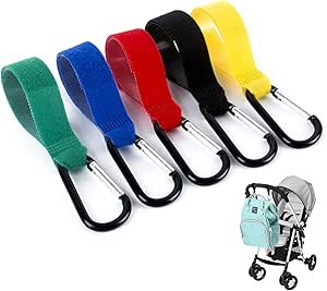 Pram Hook Clips, 2 Pieces Buggy Clips Carrier Pram Hooks, Pram Bag
