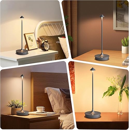 Vista 25 de Cordless Table Lamp Rechargeable LED Table Lamps Battery Operated 4000mAh Touch Dimmable Wireless Lamp Waterproof Portable Outdoor Table Light for