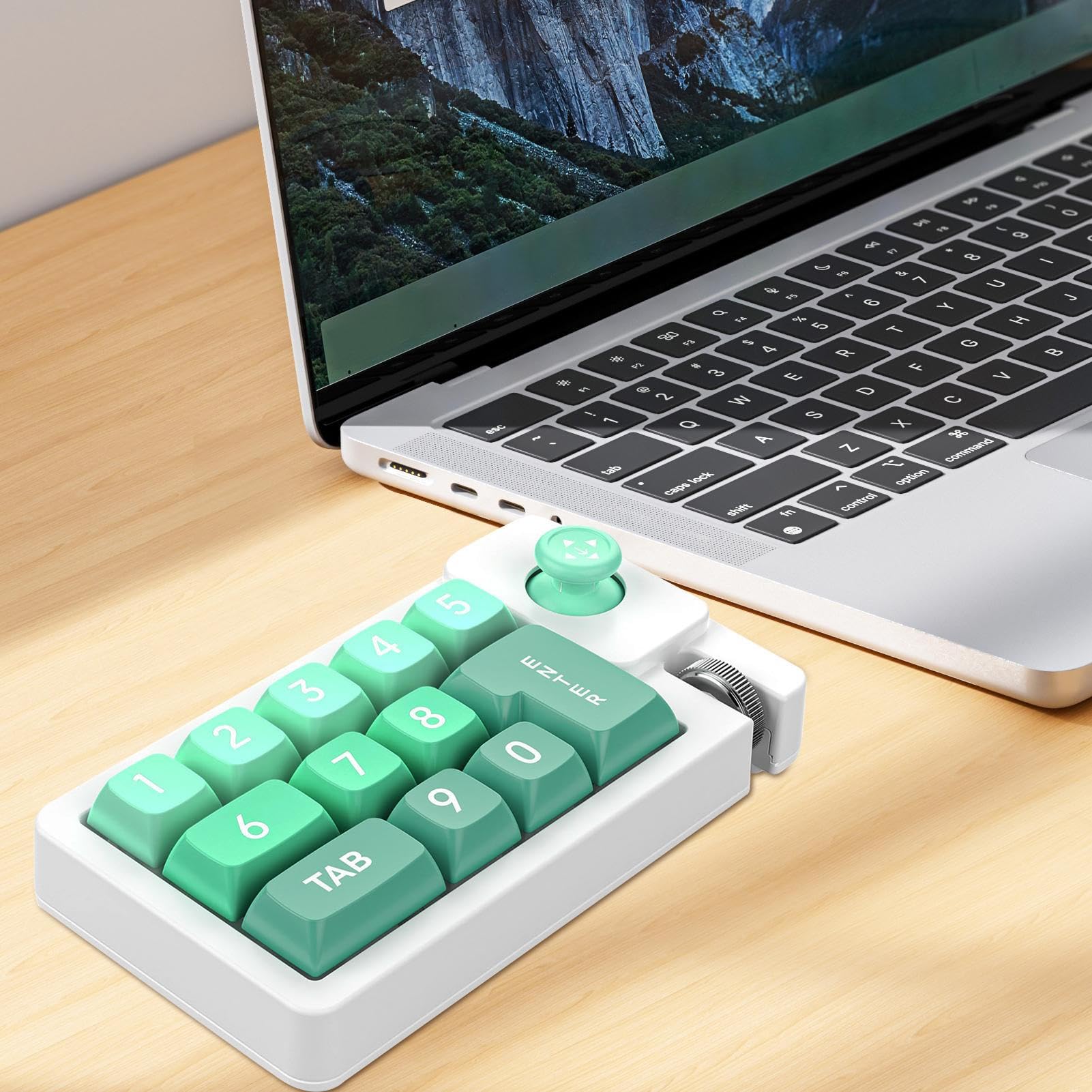 Clavier Programmable,Clavier Mécanique RGB Filaire - Pavé Numérique À Une Main avec Joystick Interchangeable À Chaud pour Dactylographie Production Musicale Trading Configuration Et Jeu PC