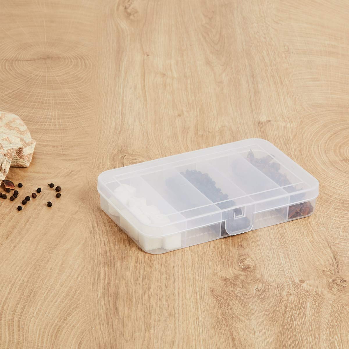 Home Centre Regan Solid Polypropylene Rectangular Storage Box (White, Standard)