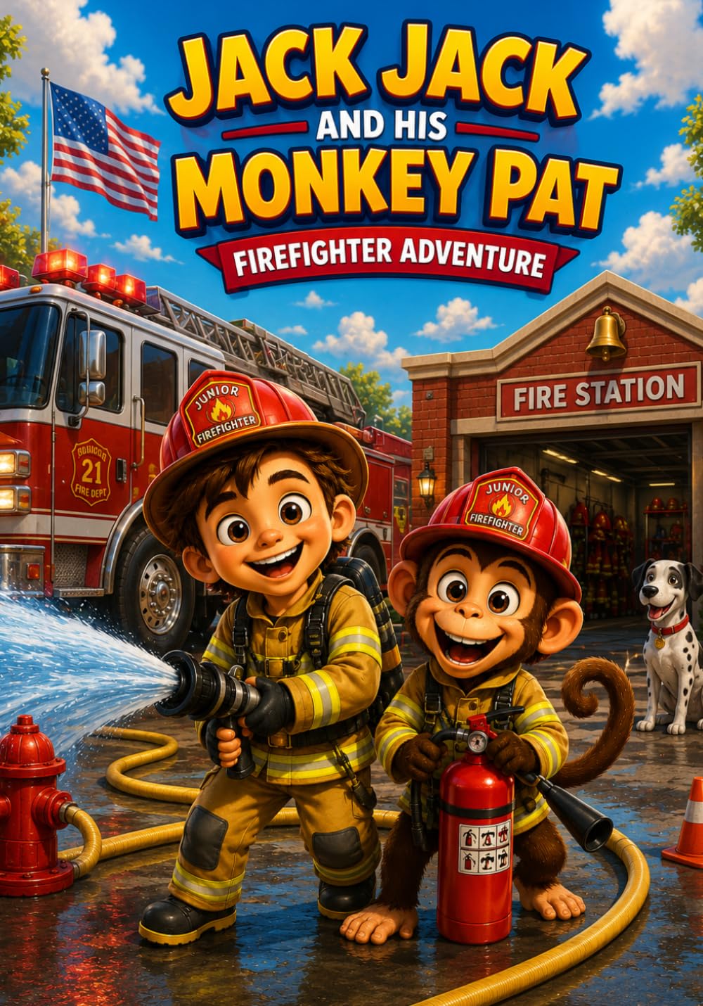 Jack Jack and His Monkey Pat: Firefighter Adventure