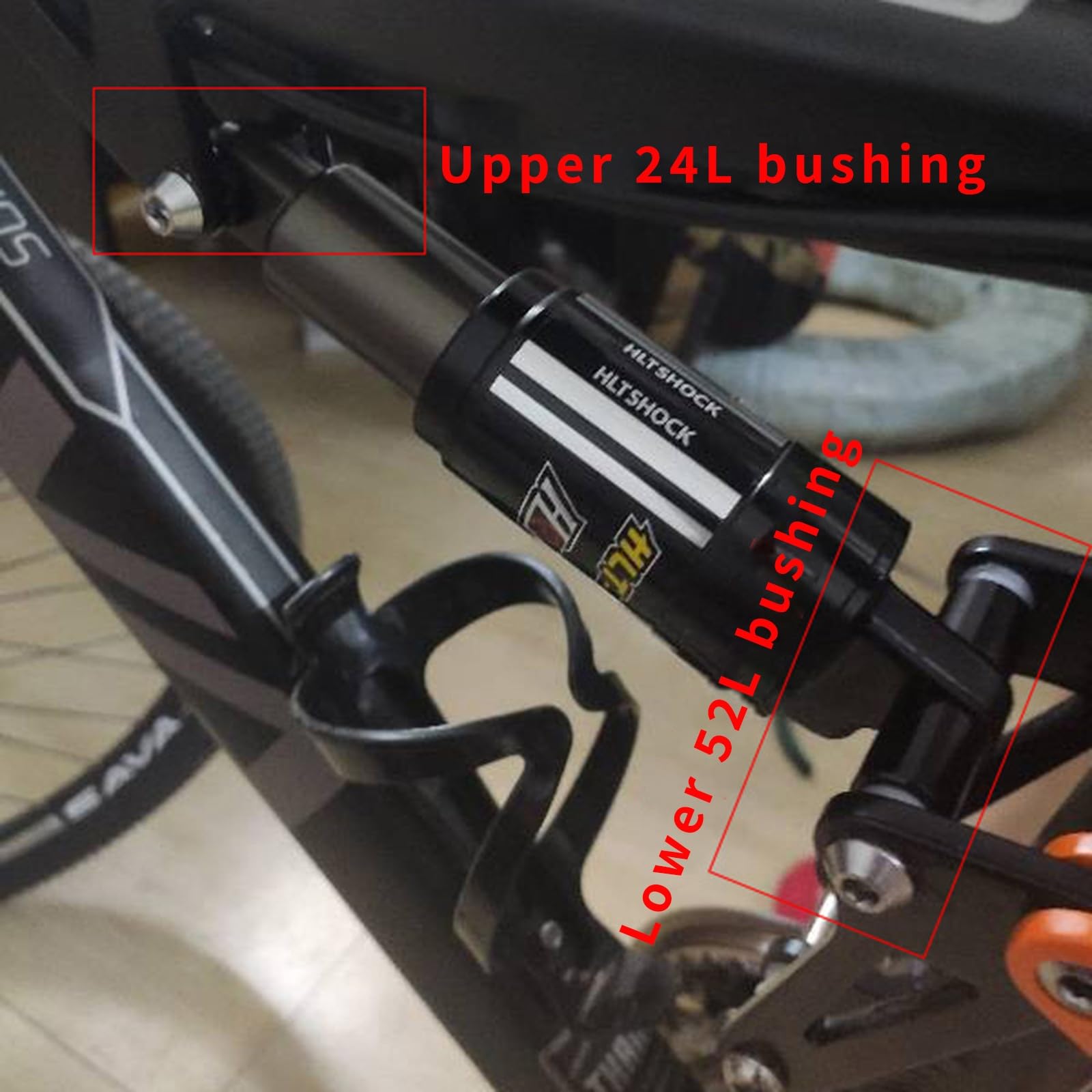 Ammortizzatori Posteriori Per Bici Con Molla Elicoidale 125mm/150mm/165mm/185mm* 750lbs/850lbs/1000lbs Ammortizzatori Per Scooter/MTB/eBike(150mm*1000lbs)