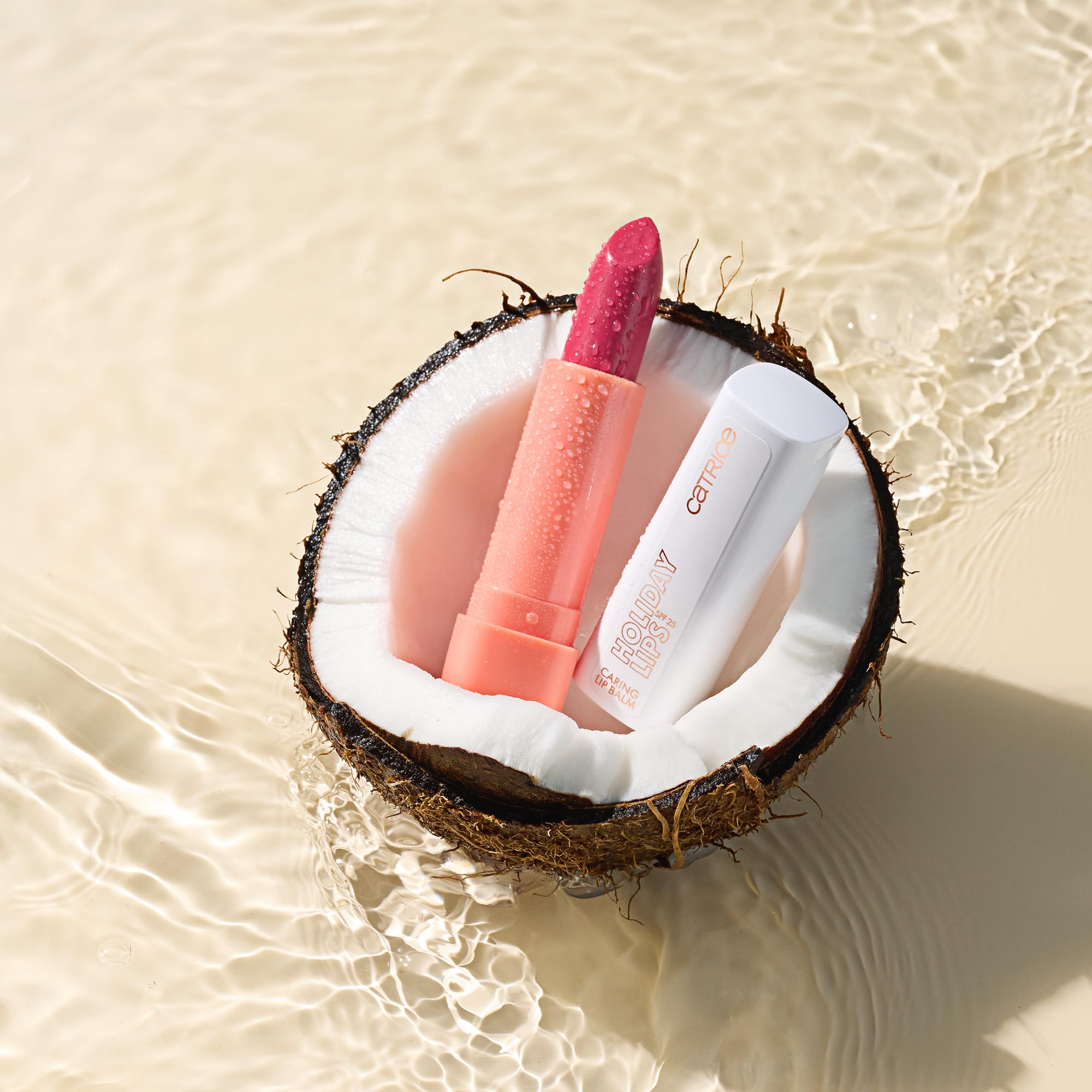 Catrice Holiday Lips Balsamo Labbra con SPF, curativo, protettivo, traslucida (3.5g)