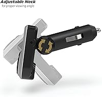 Vista 3 de Scosche BTFM3 BTFREQ Kit universal de manos libres Bluetooth para coche con transmisor FM digital y cargador de coche USB de 10 W, color negro XL