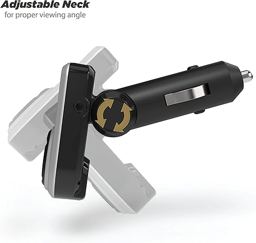 Miniatura 3 de Scosche BTFM3 BTFREQ Kit universal de manos libres Bluetooth para coche con transmisor FM digital y cargador de coche USB de 10 W, color negro XL