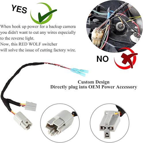 Miniatura 4 de RED WOLF Para Jeep Wrangler JK JKU TJ Unlimited OEM Power Outlet de 12 voltios Adaptador de corriente para Jeep Wrangler JK JKU TJ Unlimited 12 Volt