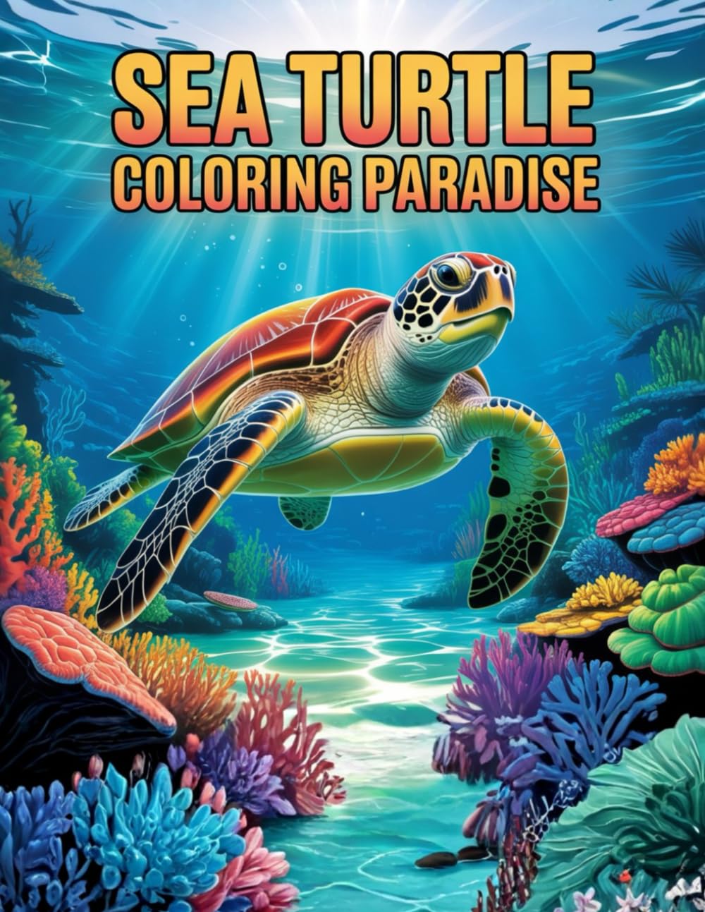 Sea Turtle Coloring Paradise: A Relaxing Ocean Coloring Book for Kids, Teens & Adults | Stress Relief, Creativity & Sea Life