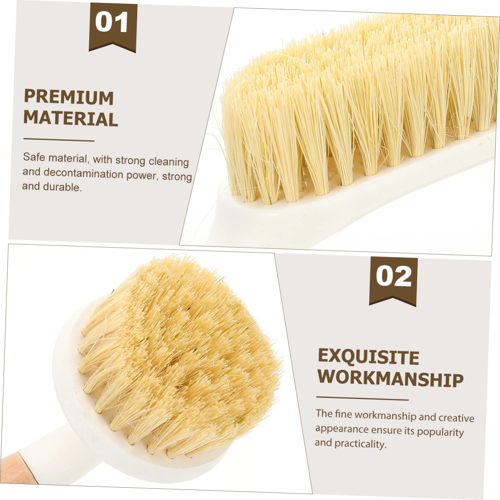 minkissy 6 piezas de cepillo de sisal cepillo de platos para el hogar, suministros de limpieza de baño, suministros de cocina, cepillo multiusos para platos, cepillo de limpieza de cocina, cepillo de
