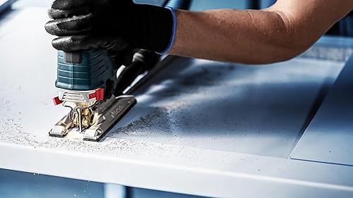 Miniatura 5 de Bosch 3X Expert T308BFP - Hoja de sierra de calar de madera dura de 2 lados (para tableros recubiertos de plástico, encimera de cocina, longitud