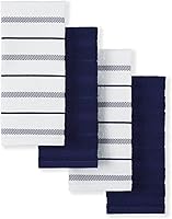 Vista 7 de KitchenAid Albany Toallas de Cocina - Juego de 4, pistacho/blanco, 16"x26