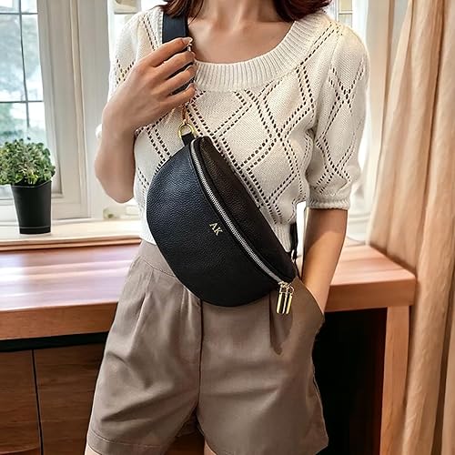 Miniatura 4 de Leather Fanny Pack Crossbody Bags for Women Trendy Sling Bag for Women Small Crossbody Bags for Women Vacation Essentials Handbags Crossbody Purse